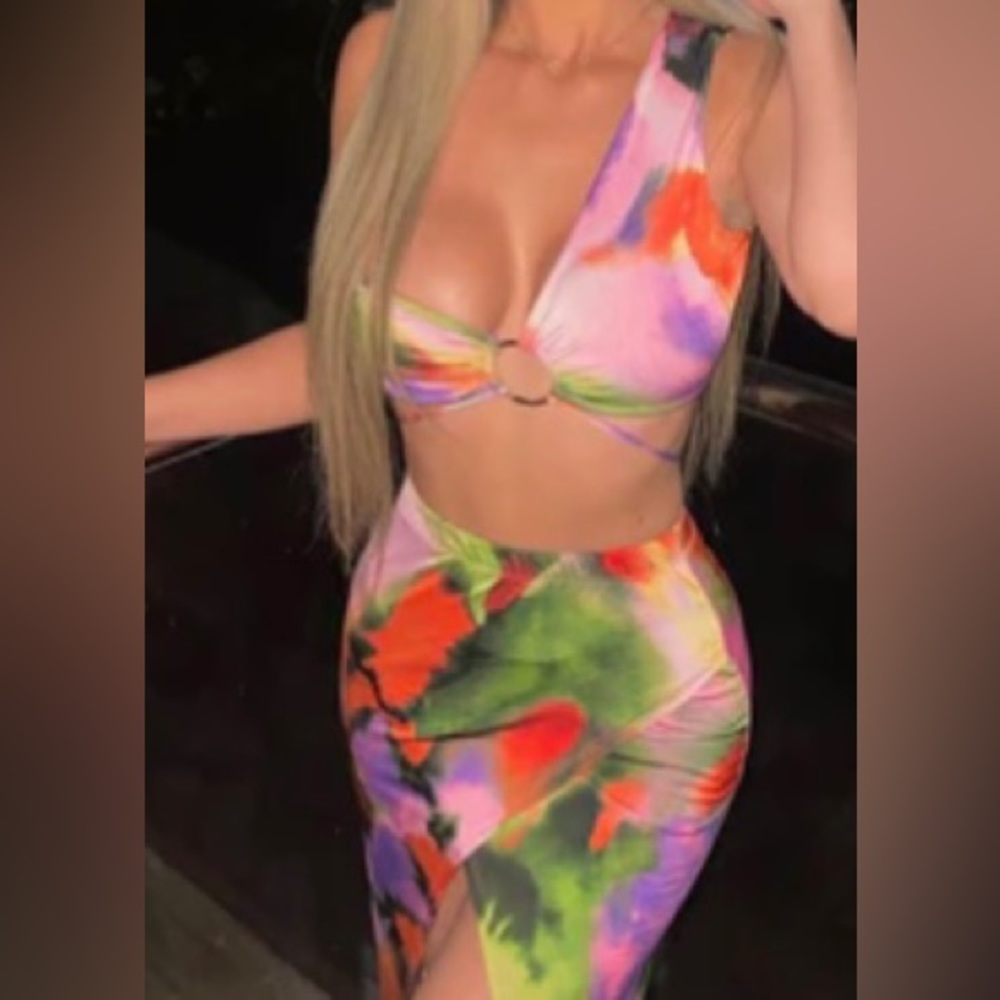 Colorful Skirt set